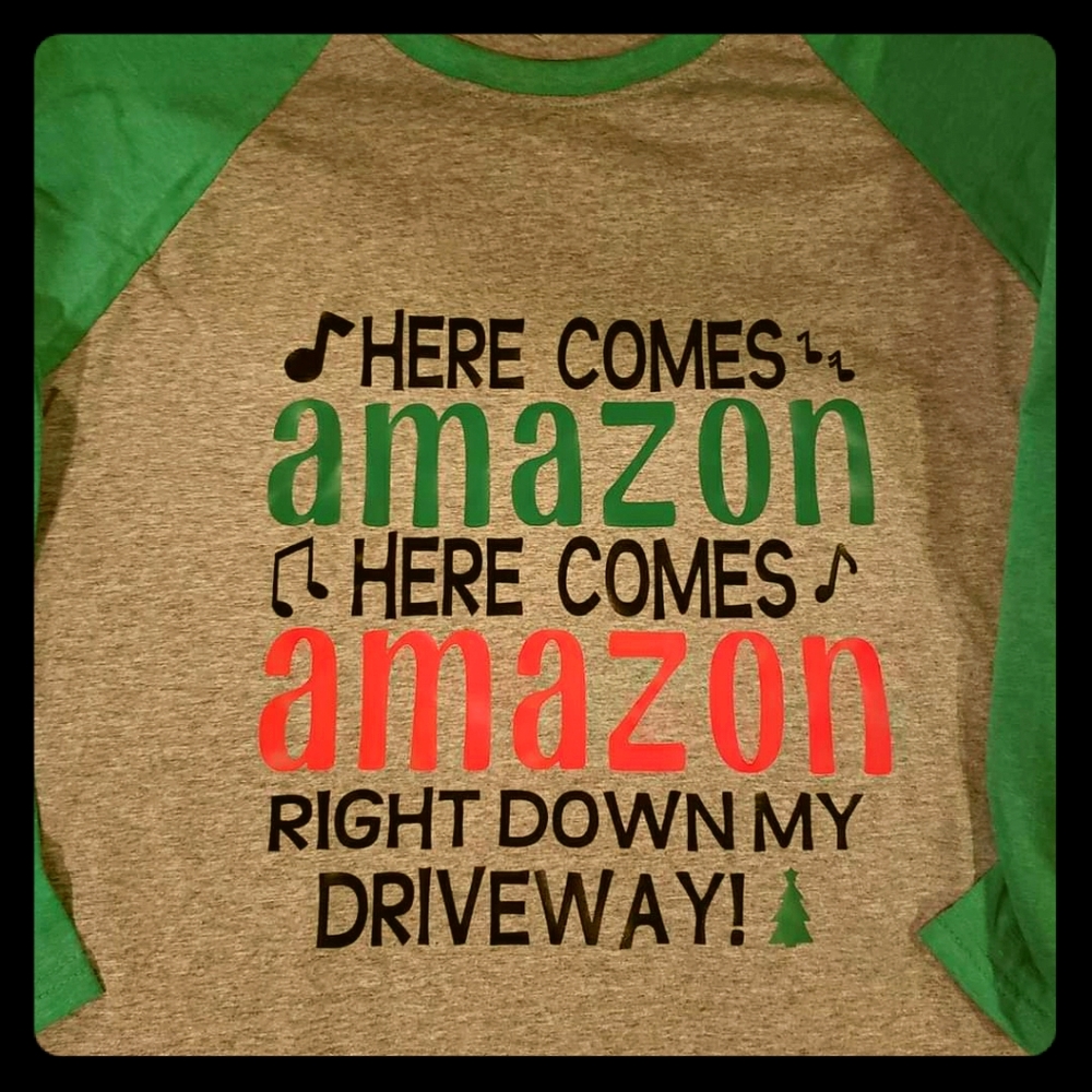 Amazon Christmas 3/4 length Tshirt